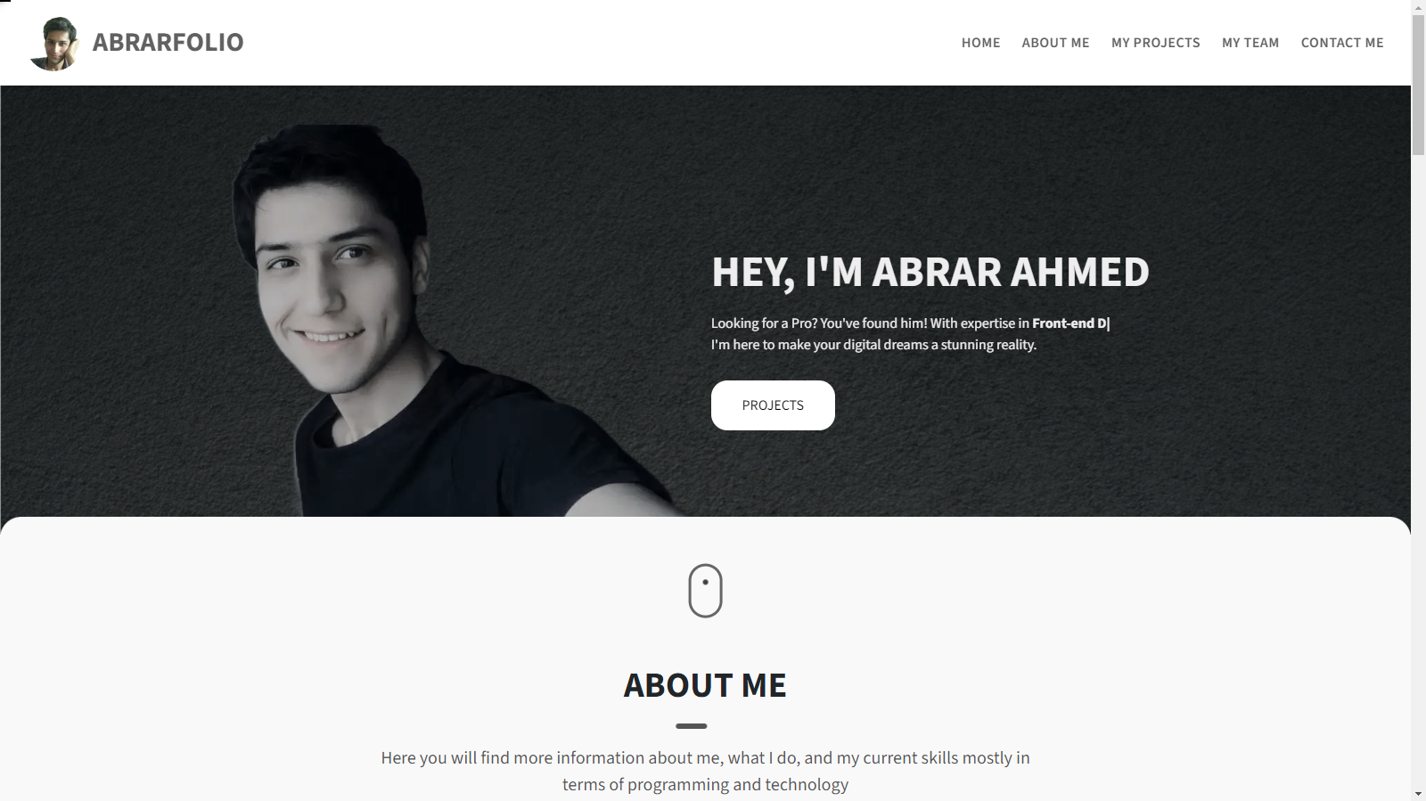 Abrar Ahmed Full Stack Web Developer